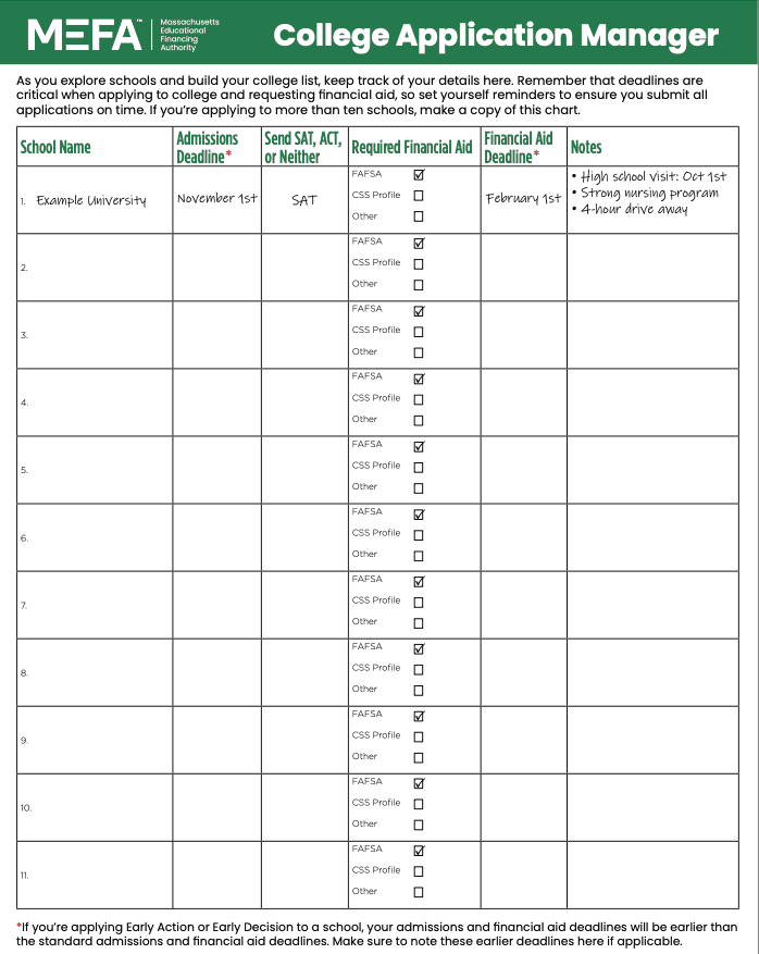 College Application Manager
